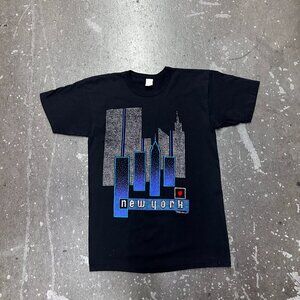 Vintage New York Skyline Michou Graphic Tee USA 50/50 Large